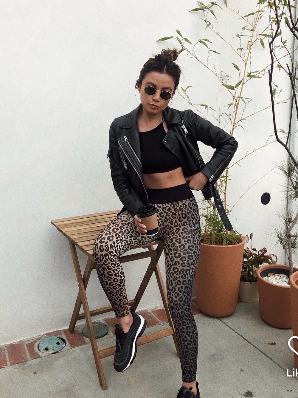 Starlow High-Waist Leopard Print Leggings - Brown